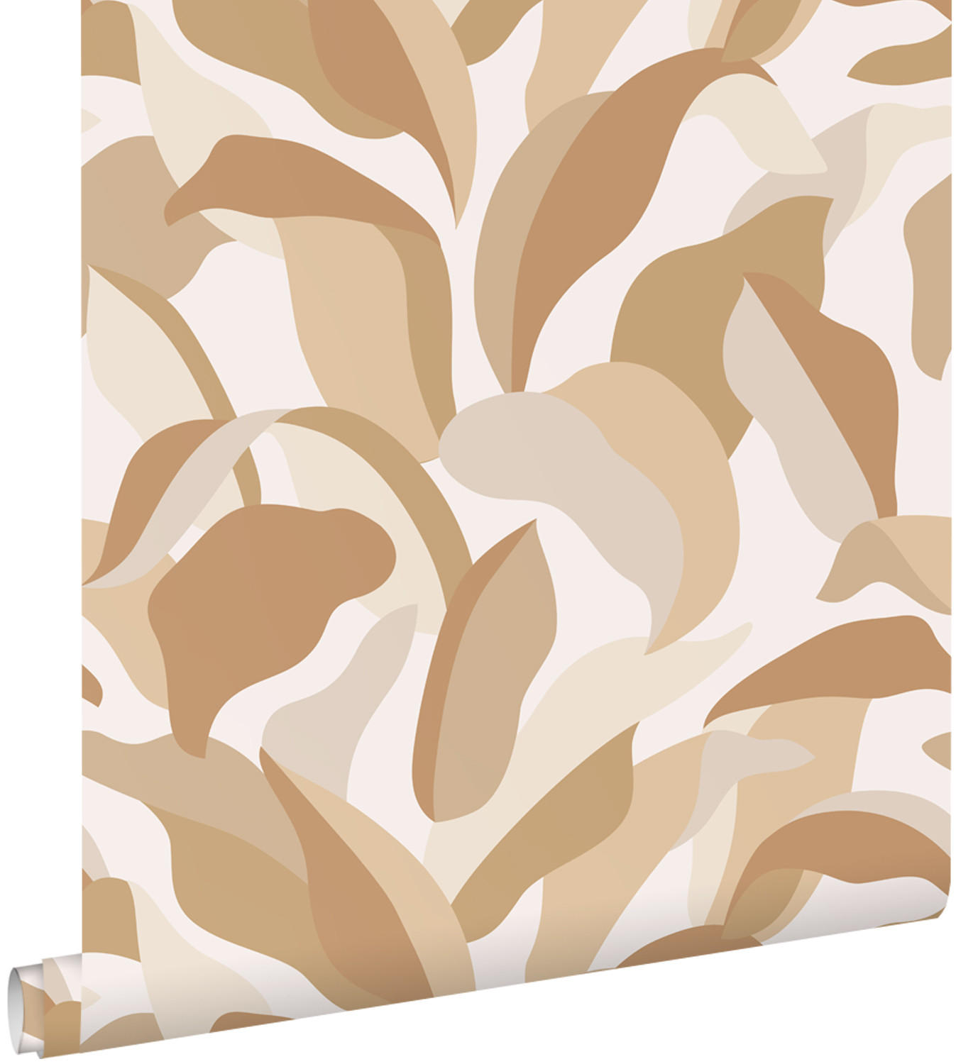 TAPETE tropische Blätter 50 x 900 cm - Beige, Papier (50/900cm) - ESTAhome