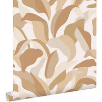 TAPETE tropische Blätter 50 x 900 cm - Beige, Papier (50/900cm) - ESTAhome