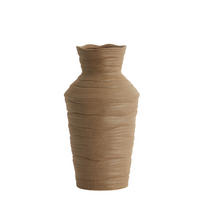 VASE Greccio Braun Ø15/28 cm - Braun, Keramik (28cm) - Light & Living