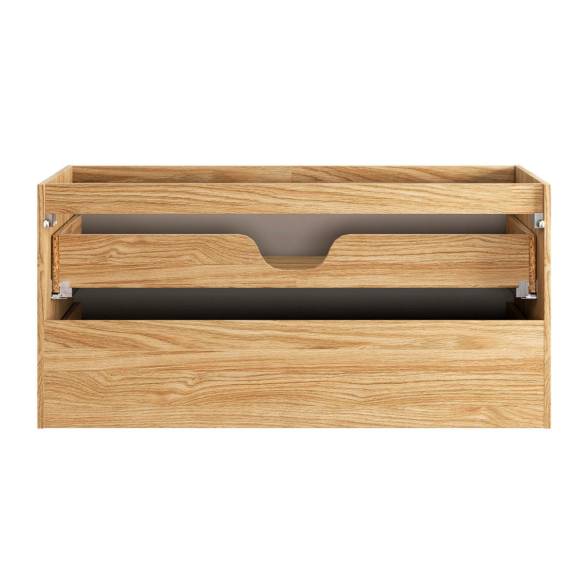 WASCHTISCHUNTERSCHRANK 120cm Elora Beige und Holz - Braun, Holzwerkstoff (120/59/46cm) - Petits-meubles