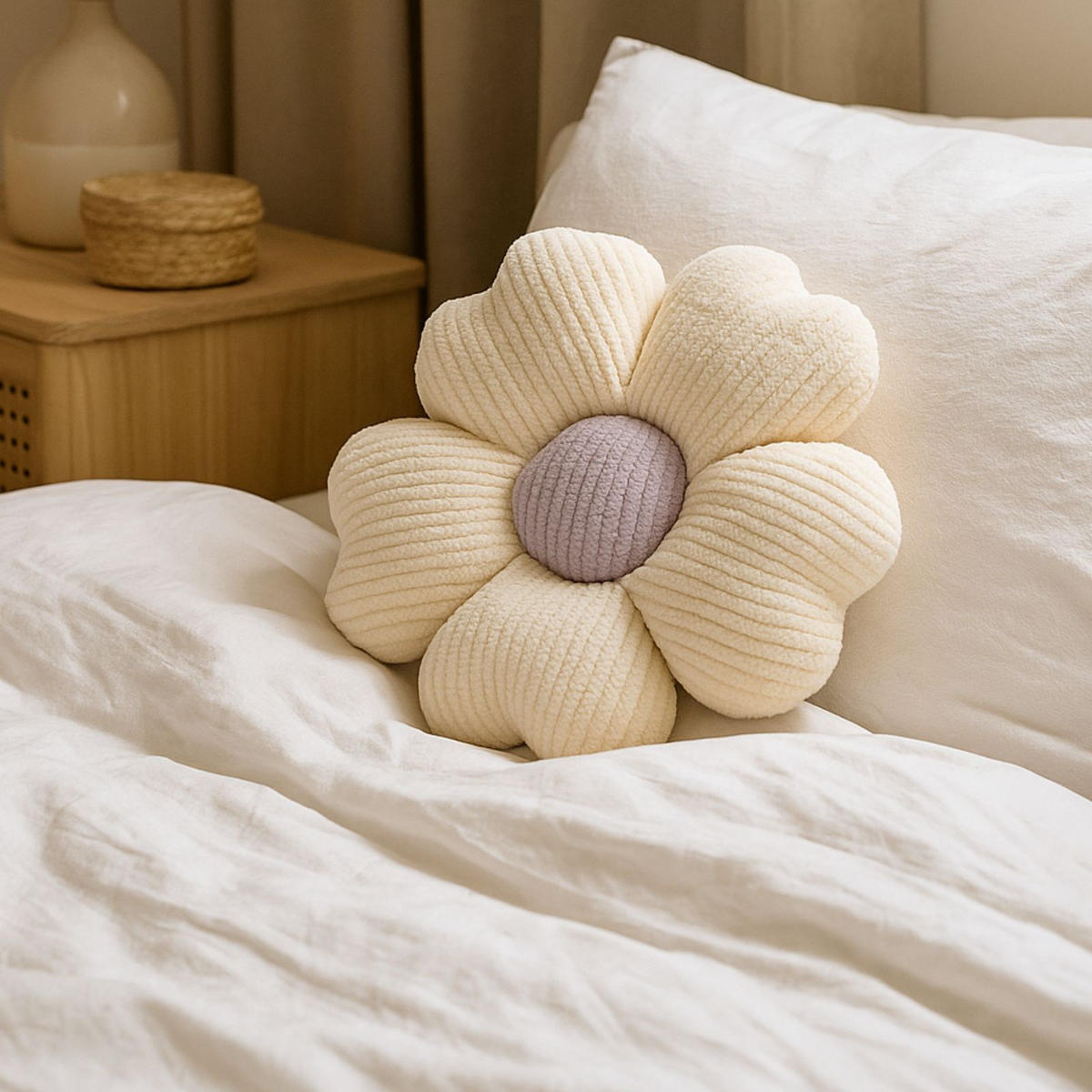 KISSEN Mava 38/38/5 cm - Beige, Textil (38/38cm) - Home Styling Collection