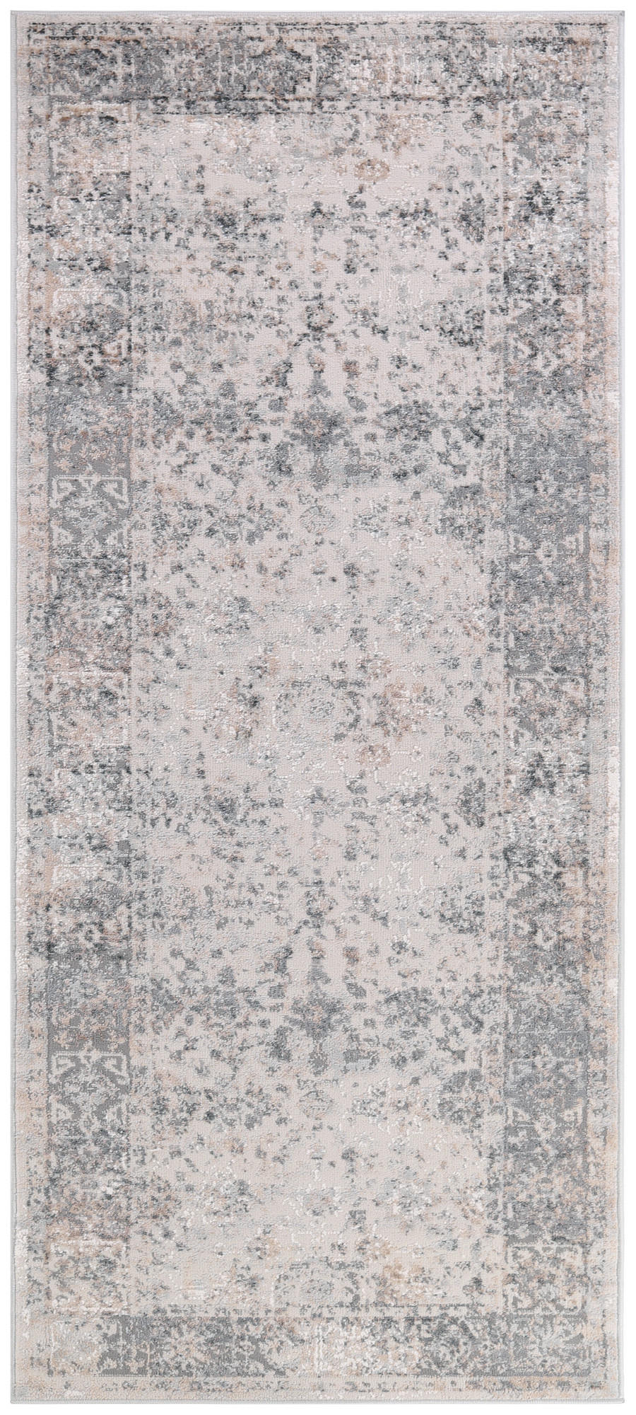 TEPPICHLÄUFER VALLEY hellgrau vintage 80/300 cm - Hellgrau, Textil (80/300cm) - Tapiso