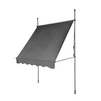 KLEMMMARKISE 200x150cm Dunkelgrau - Dunkelgrau, Textil (200/300/150cm) - SVITA