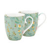 BECHER 2er-Set Large jolie blumen blau 350 ml - Hellblau, Keramik (0.35L) - Pip Studio