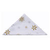 STOFFSERVIETTEN Weihnachten 45/45 cm, 4er-Set weiß mit Schneeflocken - Weiß, Textil (45/45cm) - Homescapes