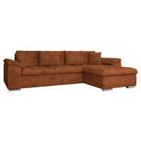 ECKSOFA Diana, Seite: Rechts - Dunkelorange, Holz/Textil (280/160cm) - MIRJAN24