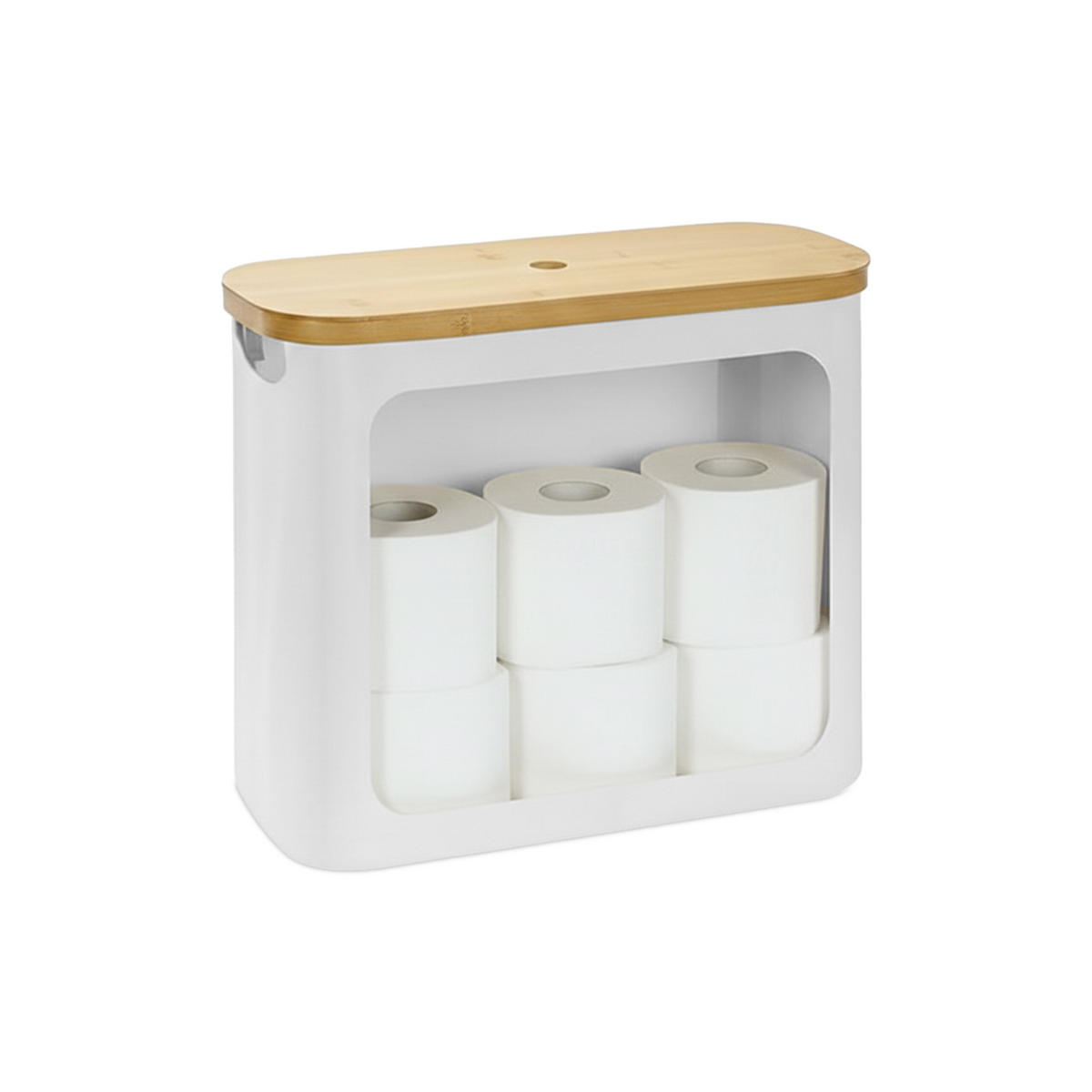 TOILETTENPAPIER-AUFBEWAHRUNG - Weiß, Holz/Kunststoff (43/36/17cm) - Relaxdays