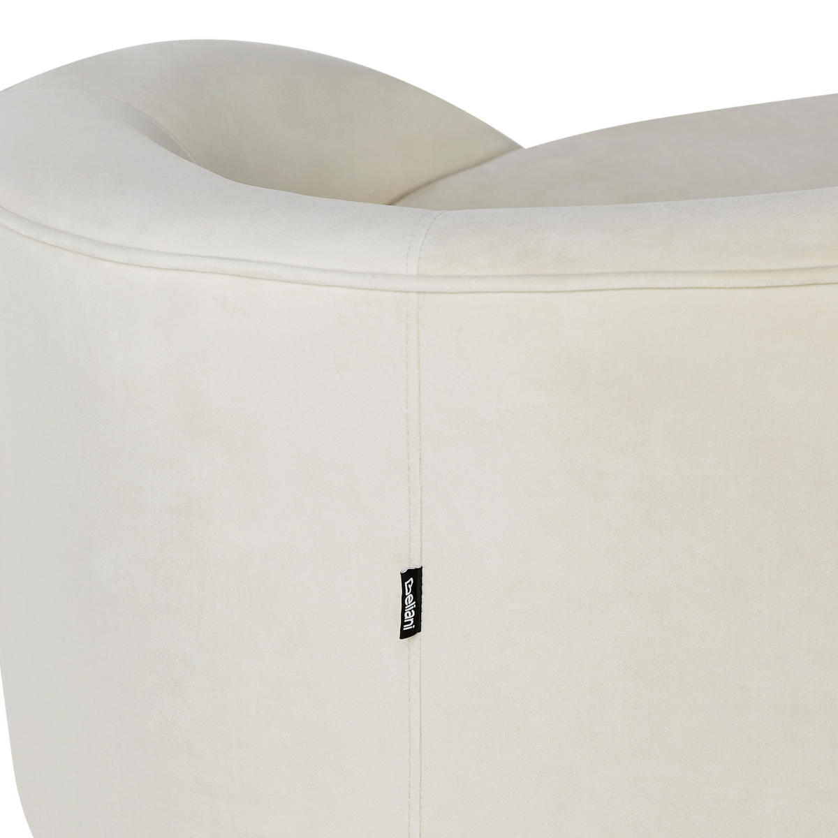 SOFA 3-Sitzer Beige Savar - Beige, Textil (183/75/85cm) - Beliani