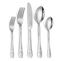 BESTECKSET 20-teilig Edelstahl - Silberfarben, Metall - Kaket