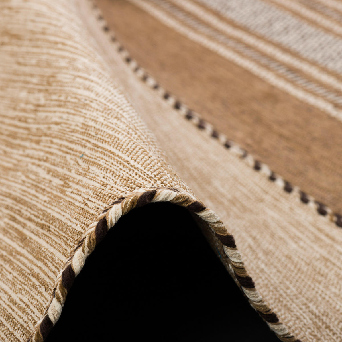 LÄUFER NATUR TEPPICH KELIM NAVARRO - Beige, Textil (90/160cm) - Pergamon