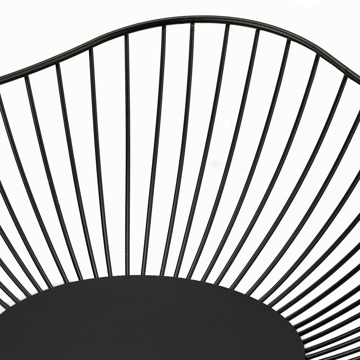 OBSTSCHALE - Schwarz, Metall (7.5cm) - Relaxdays