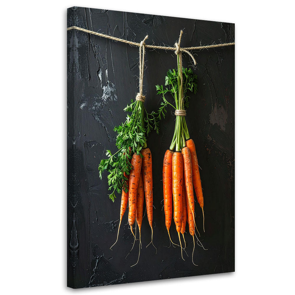 LEINWANDBILD Essen & Trinken 80x120cm - Orange, Textil (80/120cm) - Feeby