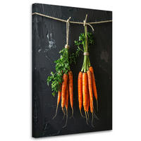 LEINWANDBILD Essen & Trinken 80x120cm - Orange, Textil (80/120cm) - Feeby