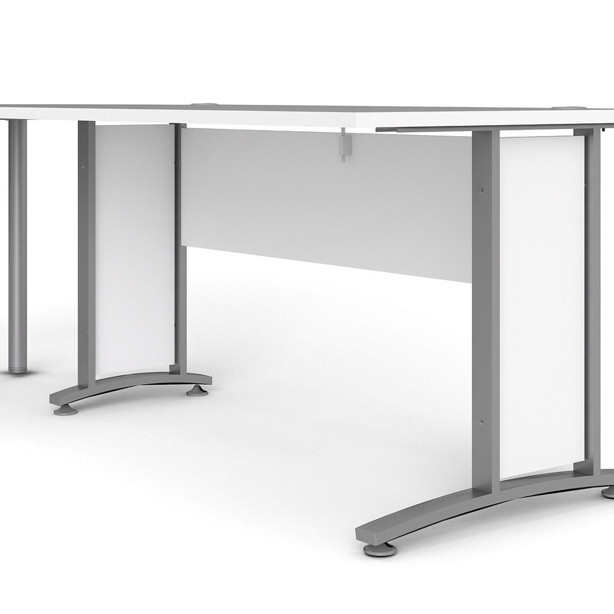 ECKSCHREIBTISCH Weiß - Weiß, Holzwerkstoff (230/200/75cm) - ebuy24