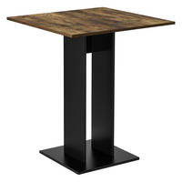 KÜCHENTISCH Lindesnes - Walnussfarben/Schwarz, Holzwerkstoff (65/65/78cm) - [en.casa]