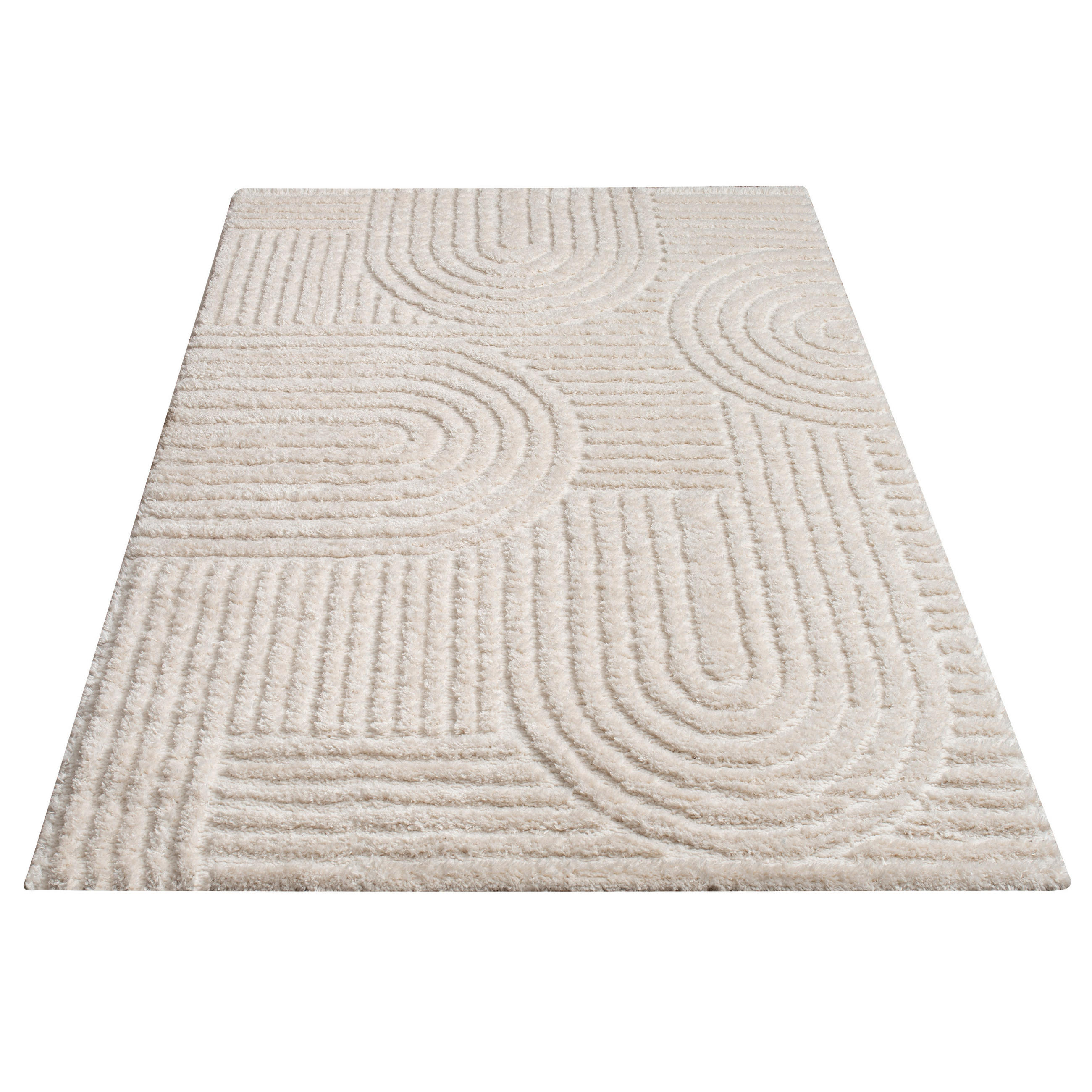 HOCHFLORTEPPICH 240/330 cm Palma 333 - Weiß, Textil (240/330cm) - Paco Home
