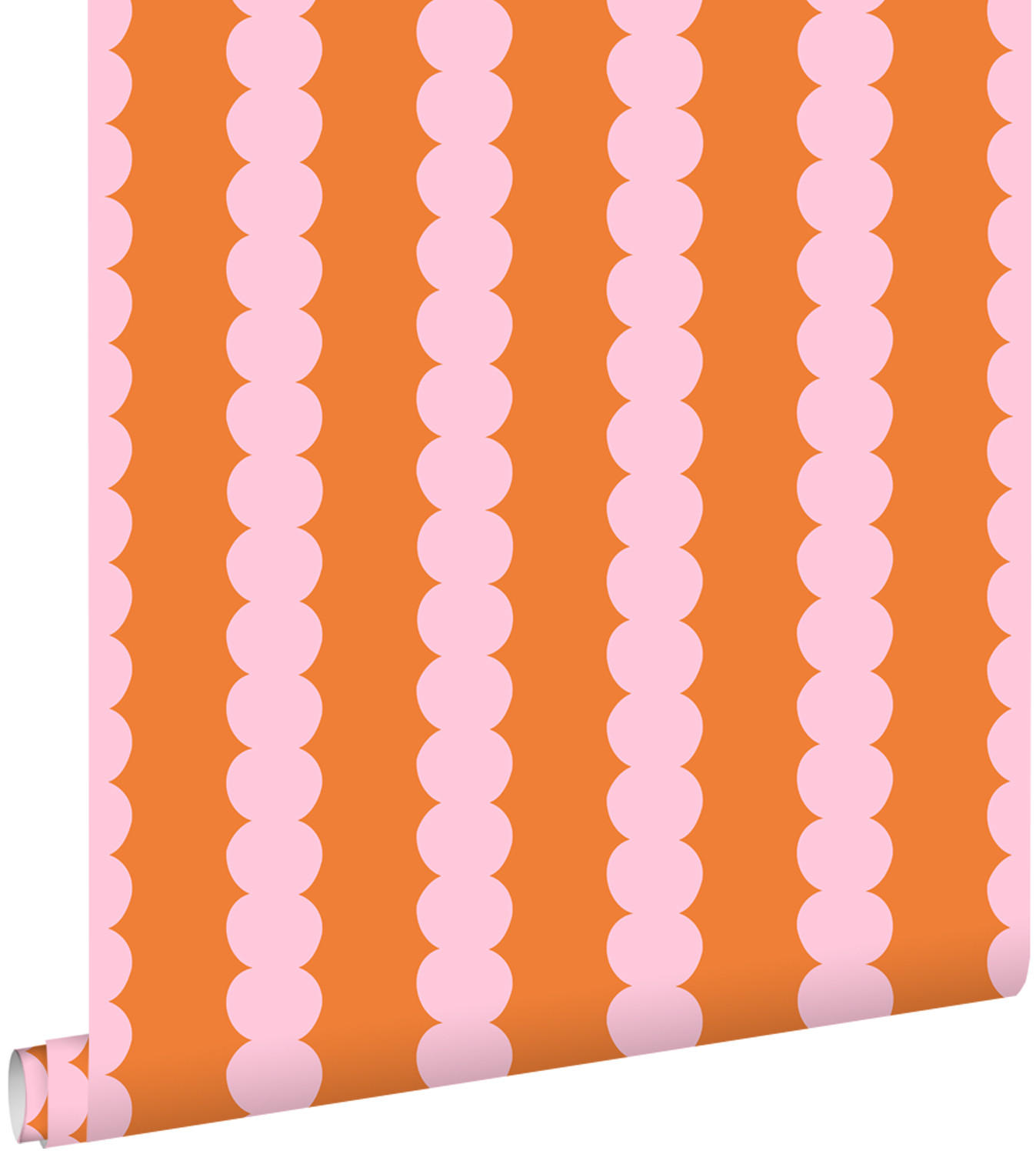 TAPETE grafisches Muster 0.53 x 10.05 m - Pink, Papier (53/1000cm) - ESTAhome