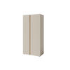 KINDERKLEIDERSCHRANK LIBU 03 zweitürig 90/50/195 in Sandbeige / Geölte Eiche - Eichefarben/Beige, Holzwerkstoff (90/195/50cm) - Deine Möbel 24