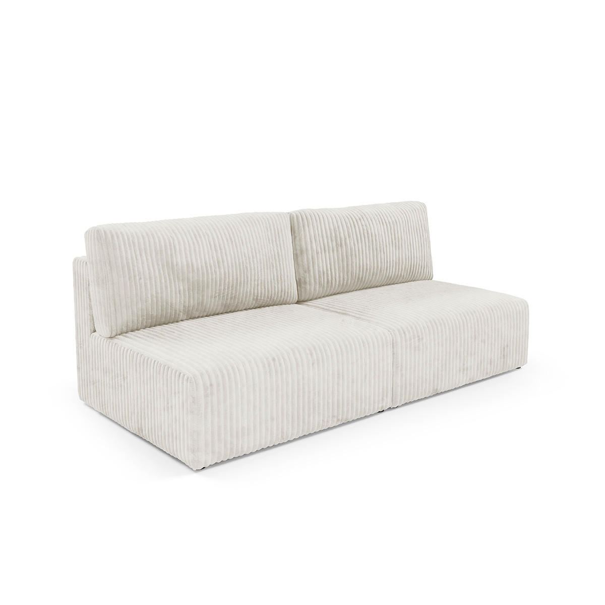 SOFA Angela 3 Sitzplätze Weiß - Weiß, Holz (216/86/102cm) - Petits-meubles