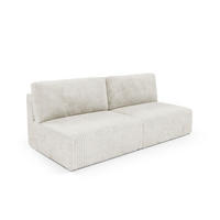 SOFA Angela 3 Sitzplätze Weiß - Weiß, Holz (216/86/102cm) - Petits-meubles