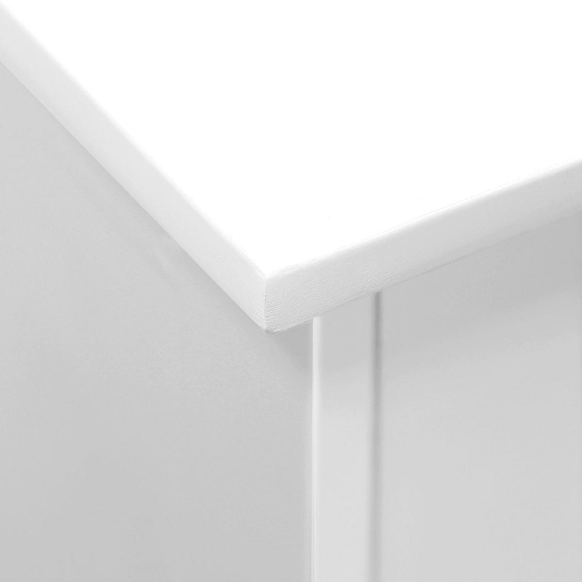 BADEZIMMERSCHRANK BEISTELLSCHRANK - Weiß, Holzwerkstoff (82/30/30cm) - Hansiro