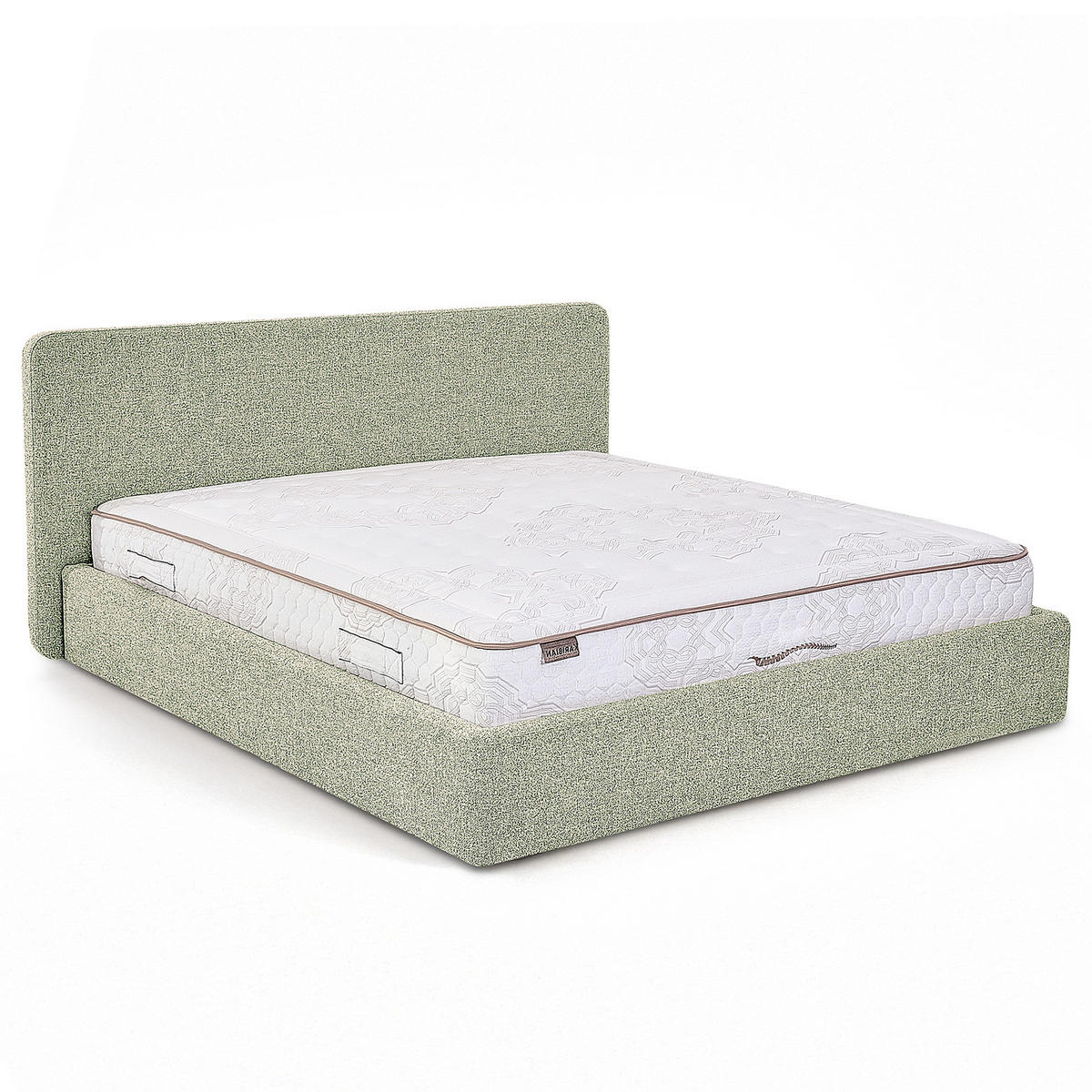 POLSTERBETT - Hellgrau, Holz/Textil (160/200cm) - home24