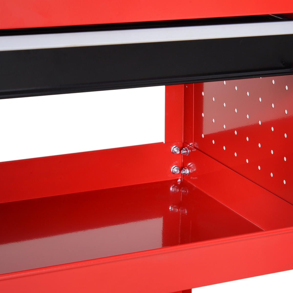 WERKZEUGTROLLEY DE-09514 Rot - Rot, Metall (35/76/82cm) - ComfortXL