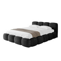 POLSTERBETT mit Bettkasten und Lattenrost, Bett mit Matratze H3/H4 - KALA-v1 120x200 Schwarz - Schwarz, Holzwerkstoff/Textil (120/200cm) - ALTDECOR