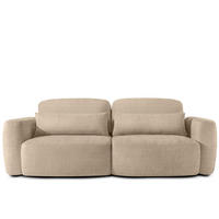 SOFA 3 ELOSA - Beige, Holz/Textil (245/85/115cm) - KONSIMO®