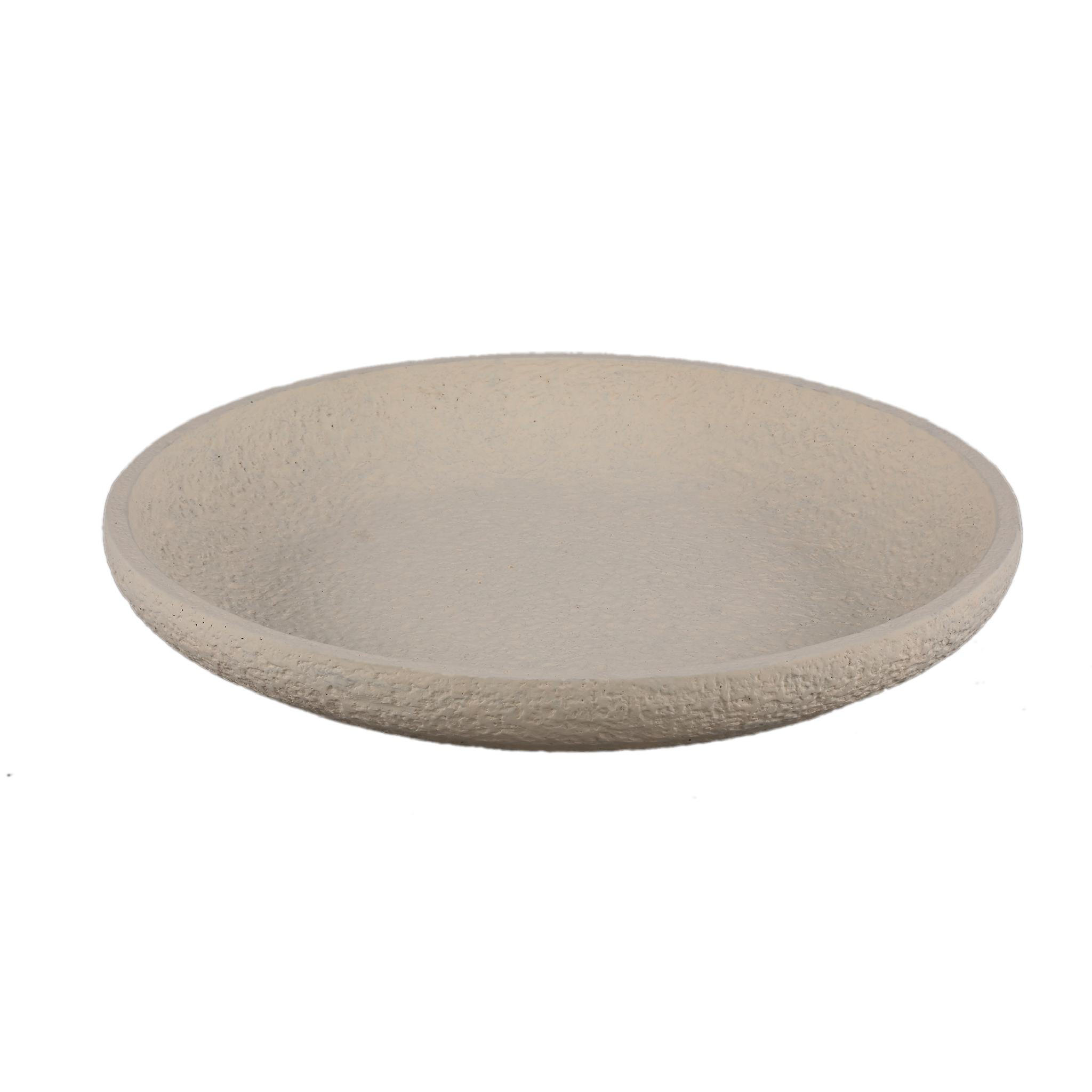 SCHALE Hillie Beige 40/40/6cm - Beige, Stein (6cm) - PTMD Collection