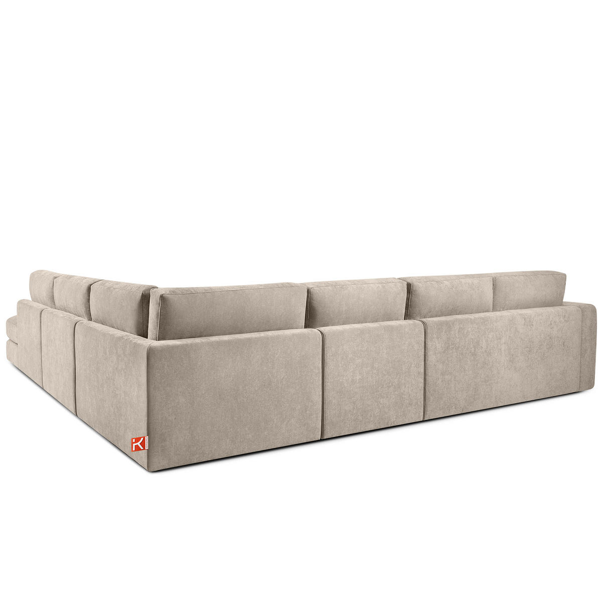 ECKSOFA XL rechts VERUS - Creme, Holz/Holzwerkstoff (377/328cm) - KONSIMO®