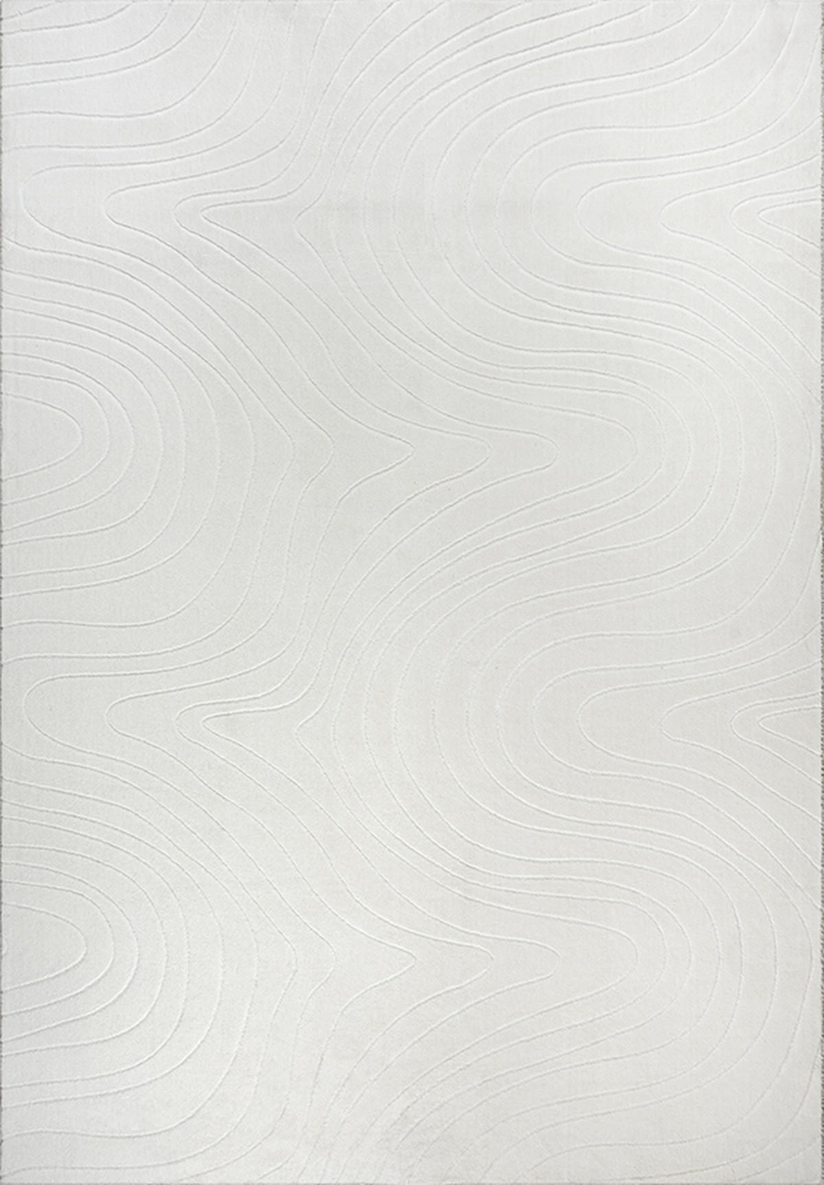 KURZFLORTEPPICH Antirutsch Abstrakt DALAR Polypropylen Creme 140 x 200 cm - Beige, Textil (140/200cm) - KADIMA DESIGN