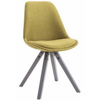 STUHL Stoff Grün - Grau/Grün, Holz/Textil (48/84/56cm) - CLP