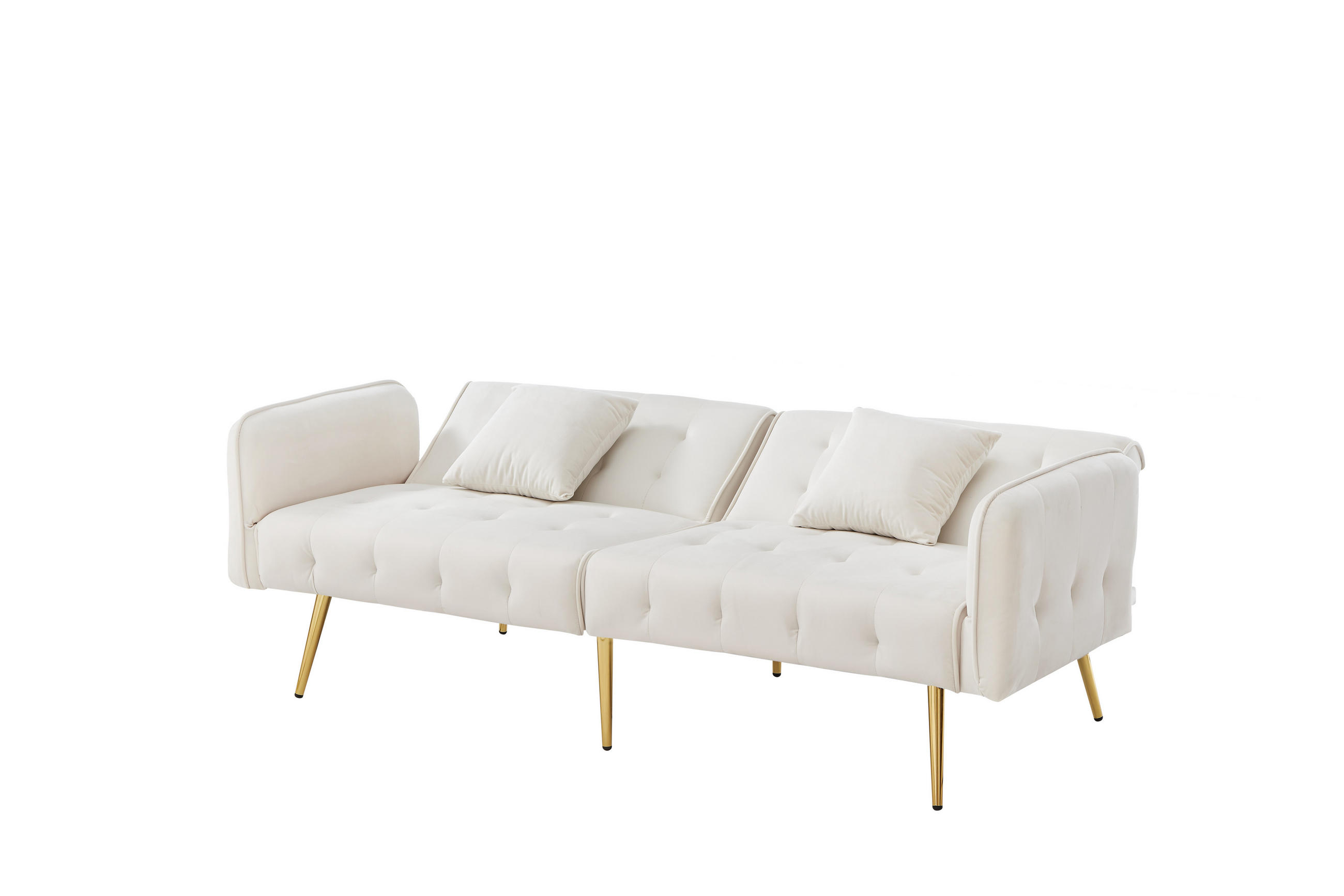 SCHLAFSOFA DE-35361 mit verstellbaren Lehnen Antikweiß - Weiß, Holzwerkstoff (82/70/178cm) - ComfortXL