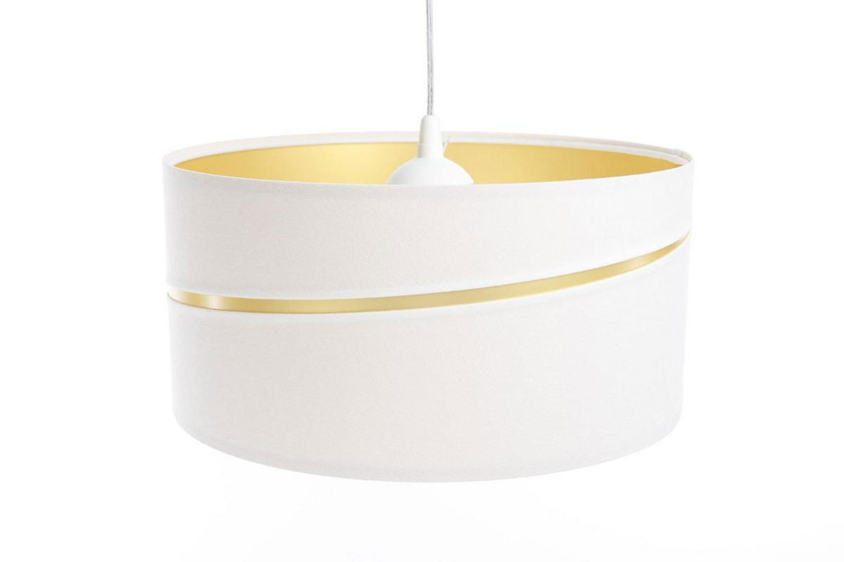 HÄNGELEUCHTE Gold 60/30 cm - Goldfarben/Weiß, Kunststoff (60/0.4/30cm) - ONZENO