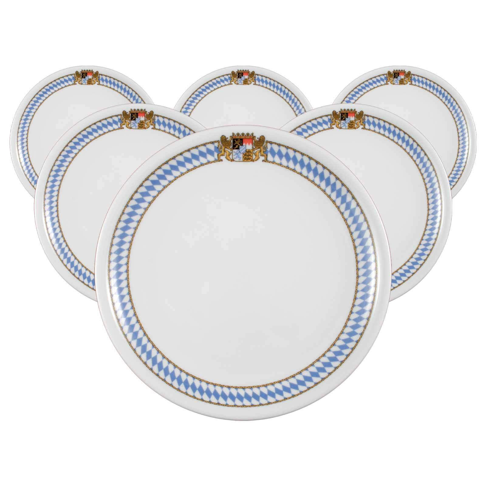 SPEISETELLER Compact Bayern bunt ø 25,4 cm 6er Set - Multicolor, Keramik (25.4cm) - Seltmann Weiden