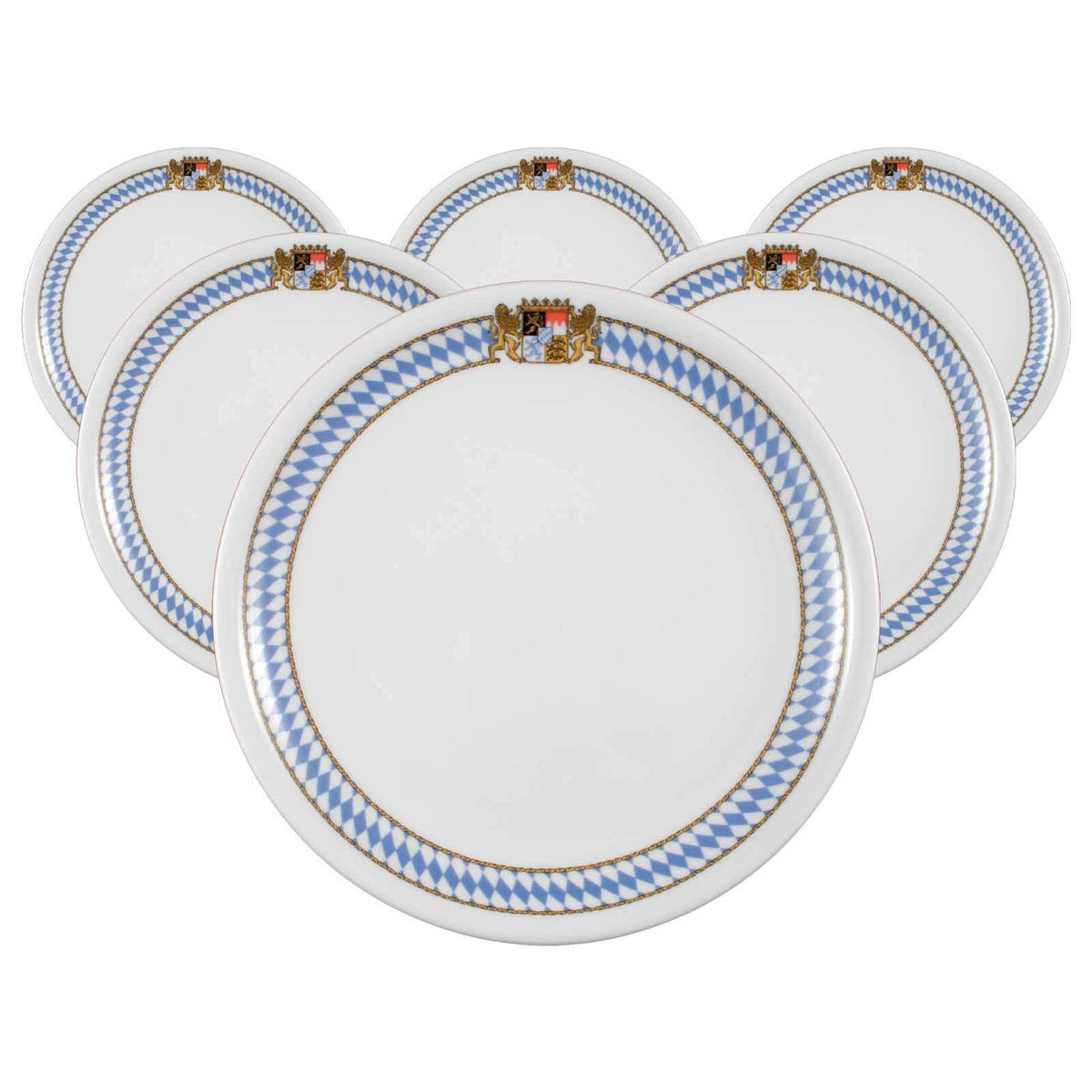 SPEISETELLER Compact Bayern bunt ø 25,4 cm 6er Set - Multicolor, Keramik (25.4cm) - Seltmann Weiden