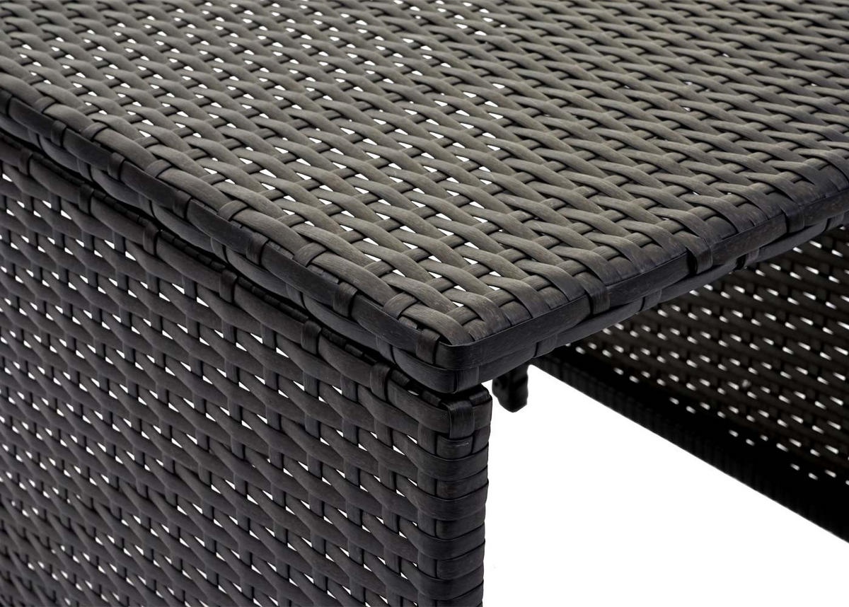 GARTENHOCKER 2er-Set Schwarz - Schwarz, Metall (40/35/40cm) - PROREGAL