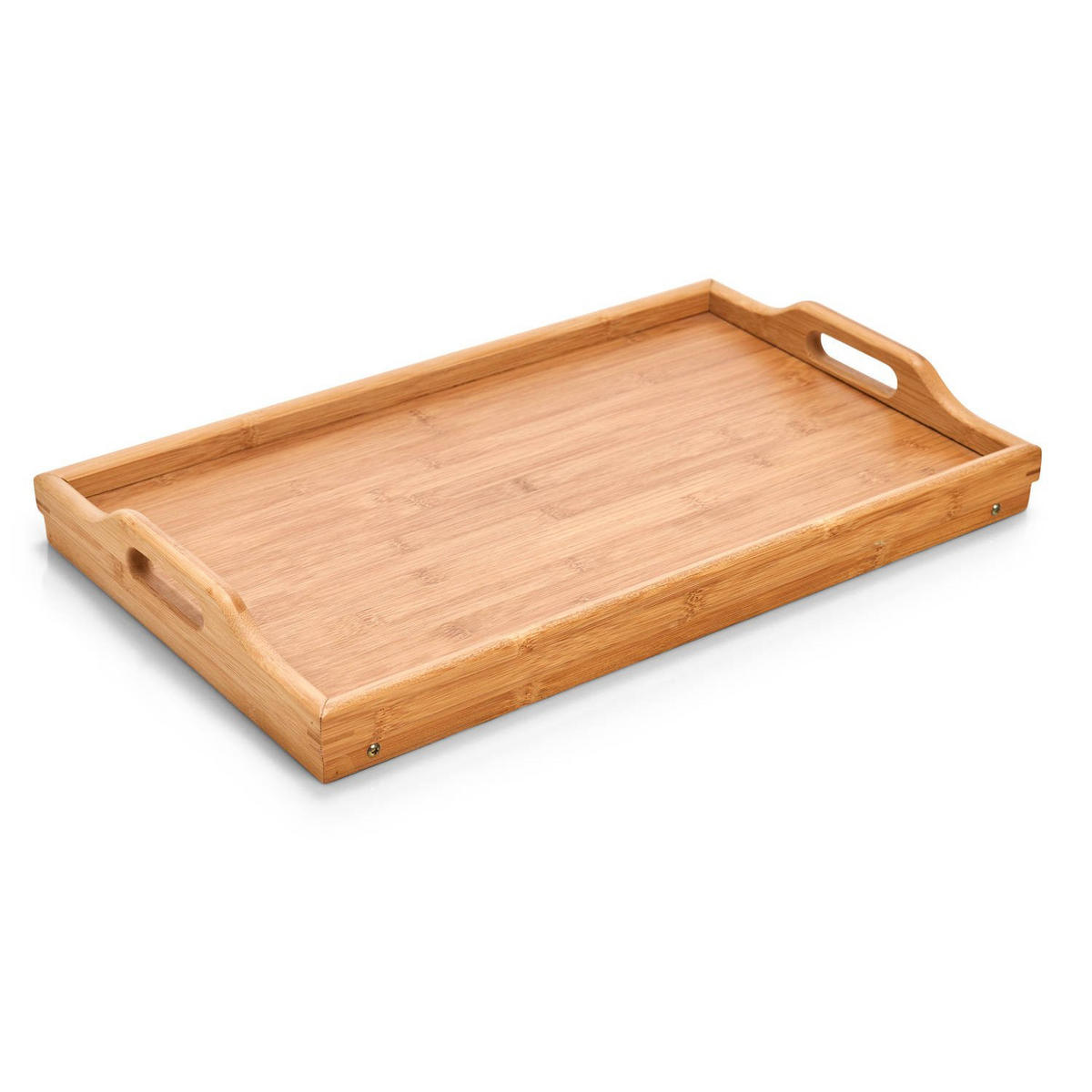 FRÜHSTÜCKSTISCH Bambus Tablett mit Beinen Braun 50/30/21 cm - Braun, Naturmaterialen (30/21/50cm) - ZELLER