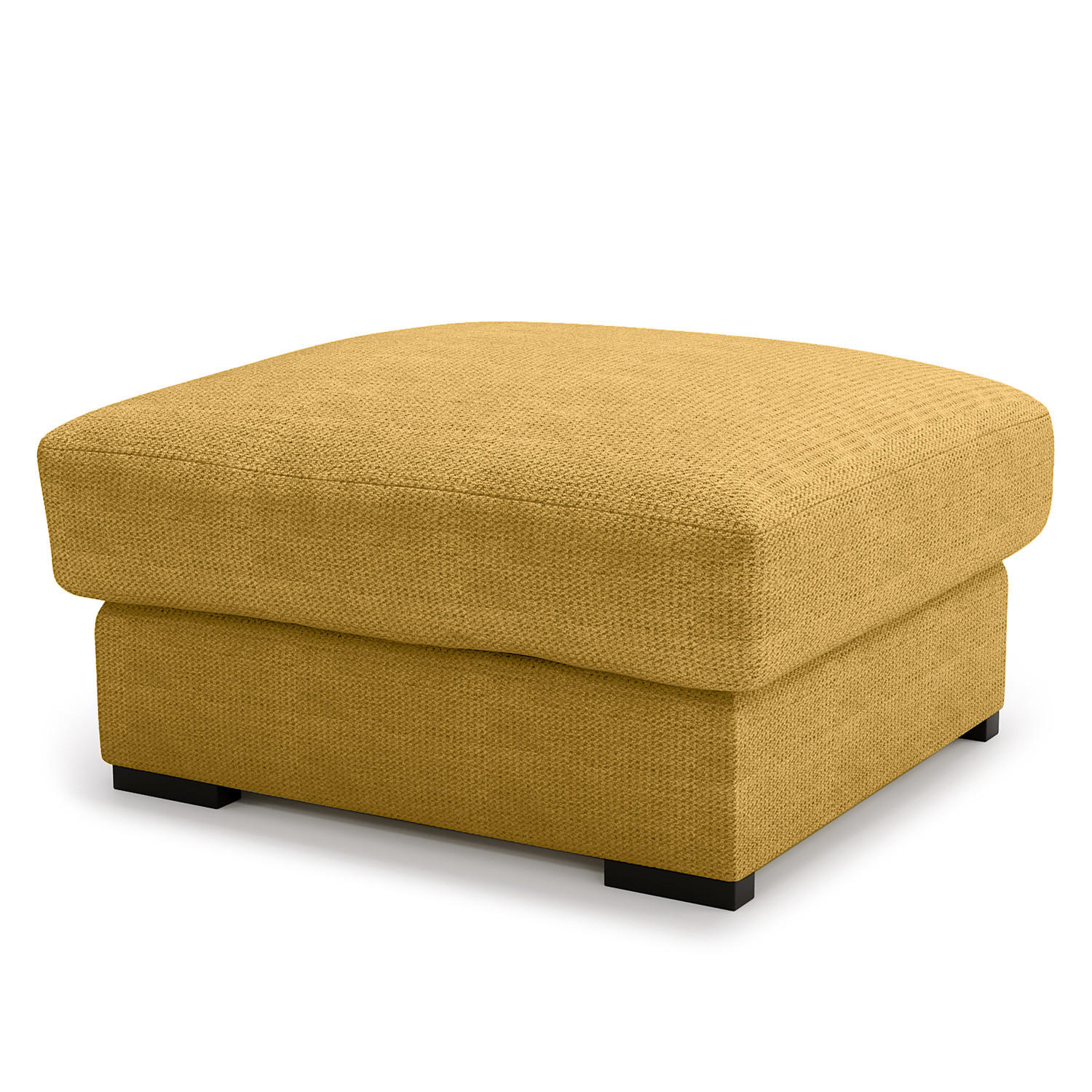 POLSTERHOCKER - Taupe/Schwarz, Kunststoff/Textil (92/42/92cm) - home24