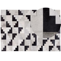 KURZFLOR-TEPPICH Efirli 230/160 cm - Grau, Fell (160/230cm) - Beliani