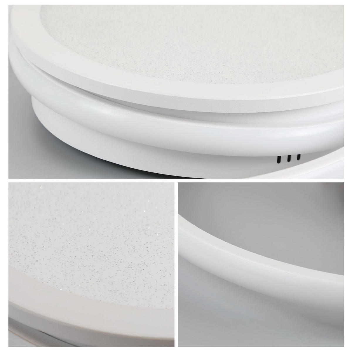 LED-DECKENLEUCHTE Bruno 47/47/7 cm - Weiß, Metall (47/47/7cm) - Nettlife