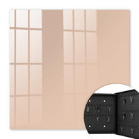 SCHLÜSSELBOX Schwarz 30x30 cm- Türöffnung nach rechts - Warmes Beige - Beige, Metall (30/30/5cm) - TULUP