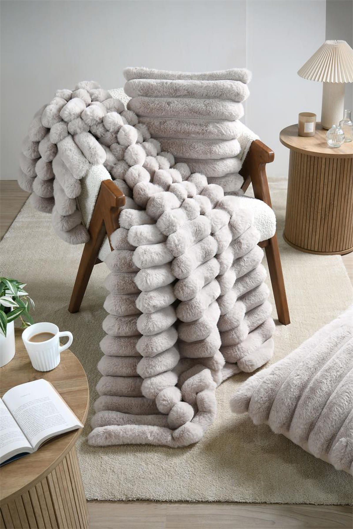 DEKOKISSEN Polary 45/45 cm - Grau, Textil (45/45cm)