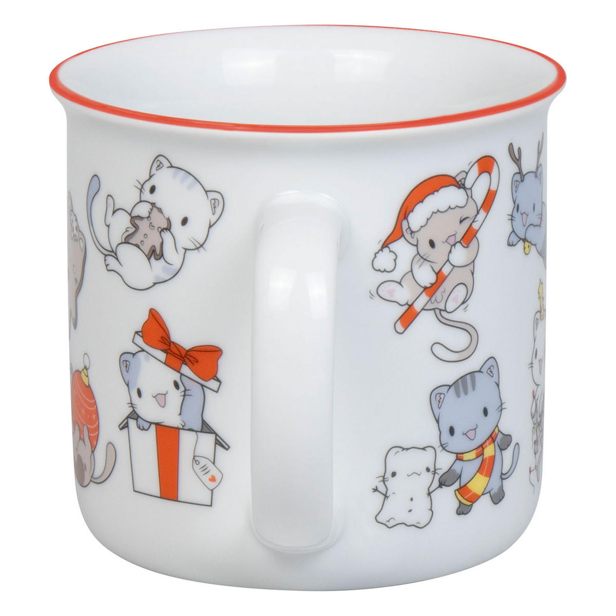 KAFFEEBECHER Lovely Cats Christmas - Naturfarben, Keramik (0.38L) - Könitz