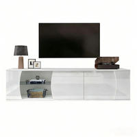 TV-LOWBOARD 180/40/45 cm weiß aus Spanplatte mit LED - Weiß, Holzwerkstoff (40/45/180cm) - OKWISH