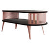 COUCHSITCH Roenni Oval Ember - Messingfarben/Schwarz, Holzwerkstoff/Metall (100/50/44cm) - MIRJAN24