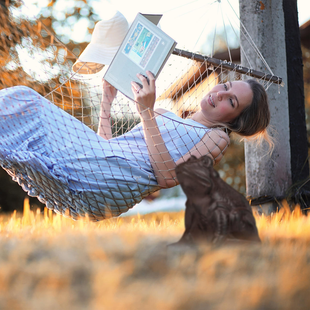 GARTENFIGUR Frosch - Braun, Metall (10/12.5/13cm) - Relaxdays