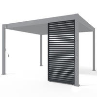 PERGOLINE Horizontale Lamellenwand Paneel 123 cm Zubehör für Trumpf & Superior Pergola Aluminium Anthrazit - Anthrazit, Metall (6/235/123cm) - PergoLine
