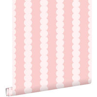 TAPETE grafisches Muster 0.53 x 10.05 m - Pink, Papier (53/1000cm) - ESTAhome